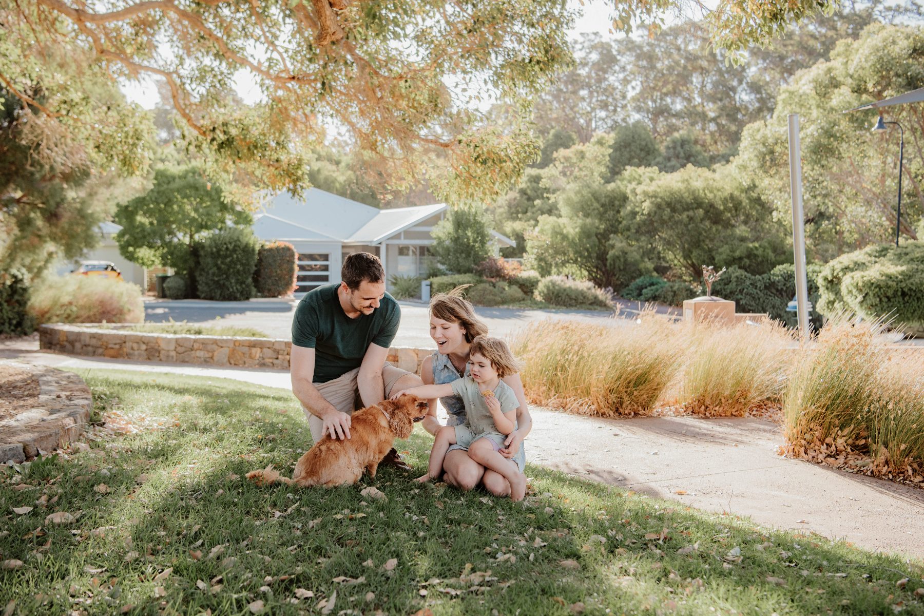A family in the park