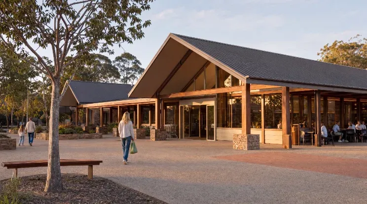 Village centre render, supermarket